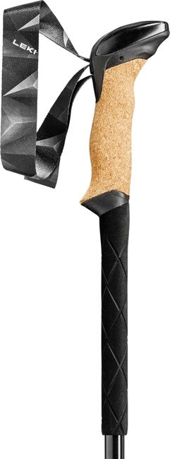 LEKI Black Series Carbon trekkingstöcke, schwarz-schwarzgrau-dunkelanthrazit, 100 - 135 cm