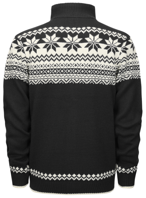 Brandit Norweger pullover mit reißverschluss, schwarz