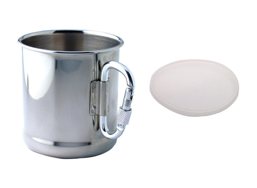 Baladeo PLR065 edelstahlbecher mit karabiner