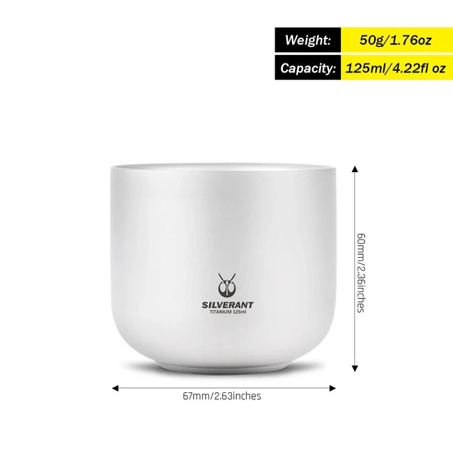 Silverant Doppelwandige Titan Teetasse 125 ml