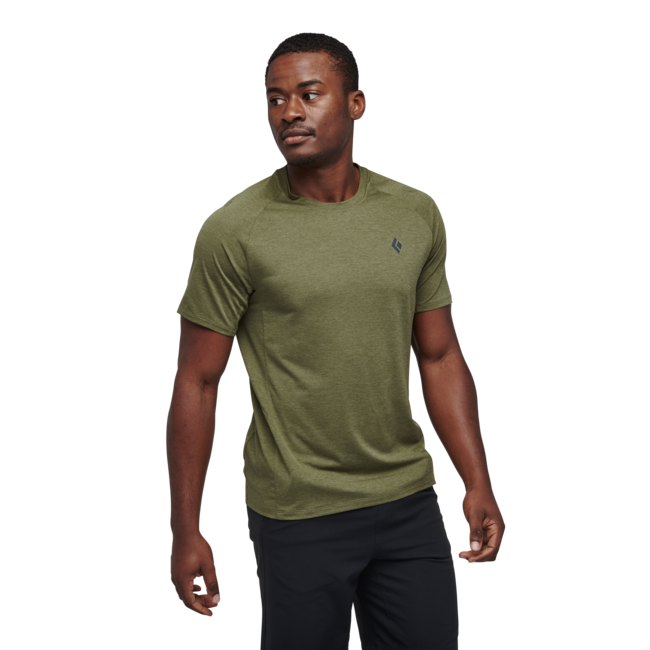 Black Diamond Lightwire Tech herren Kurzarm T-shirt, crag green