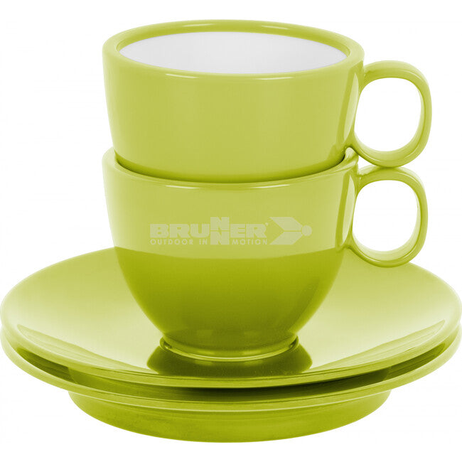 Brunner Kaffeetassen 2tlg., grün