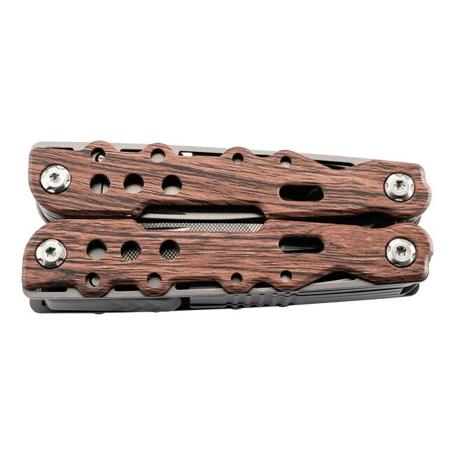 Herbertz Holzoptik Multifunktionswerkzeug 11 Funktionen, holzoptik, etui