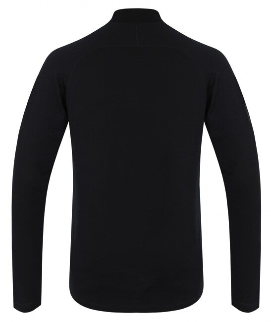HUSKY Merow Zip herren thermo-shirt mit reißverschluss, schwarz