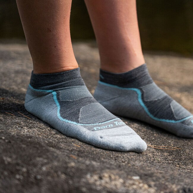 Darn Tough Light Hiker No Show Leichtgewicht mit Kissen, Slate