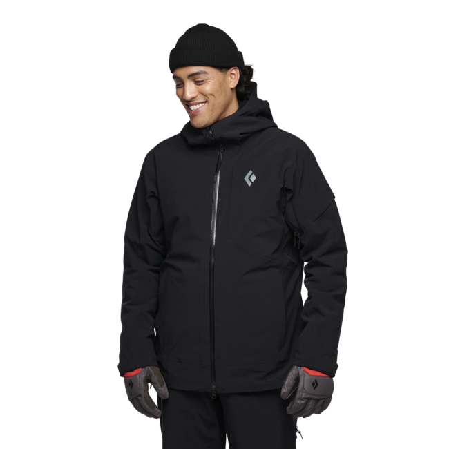 Black Diamond Recon Insulated Shell waterproof jacket, schwarz