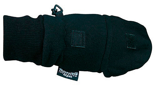 Front-open Gloves, Black