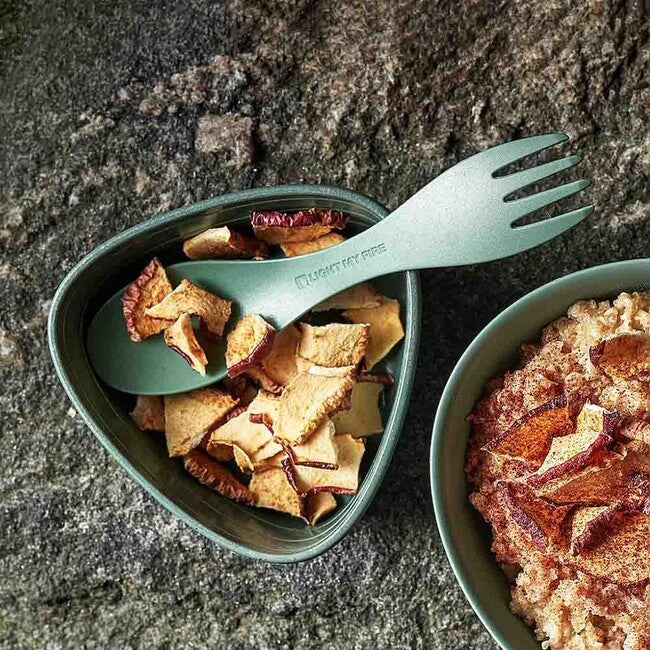 Light My Fire Spork little 2pcs multifunktionslöffel, grün/creme