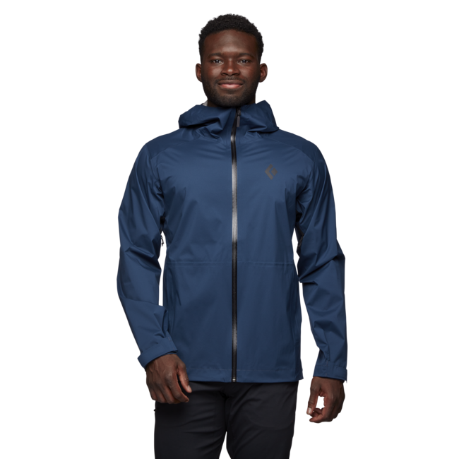 Black Diamond Stormline Stretch Rain Shell waterproof jacket, indigo