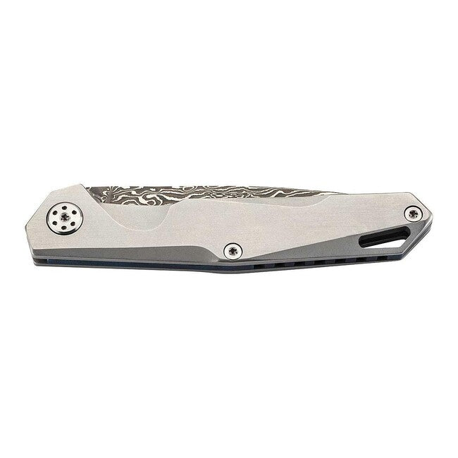Herbertz Damast taschenmesser pocket neck knife 6,2cm, mattierter Edelstahl