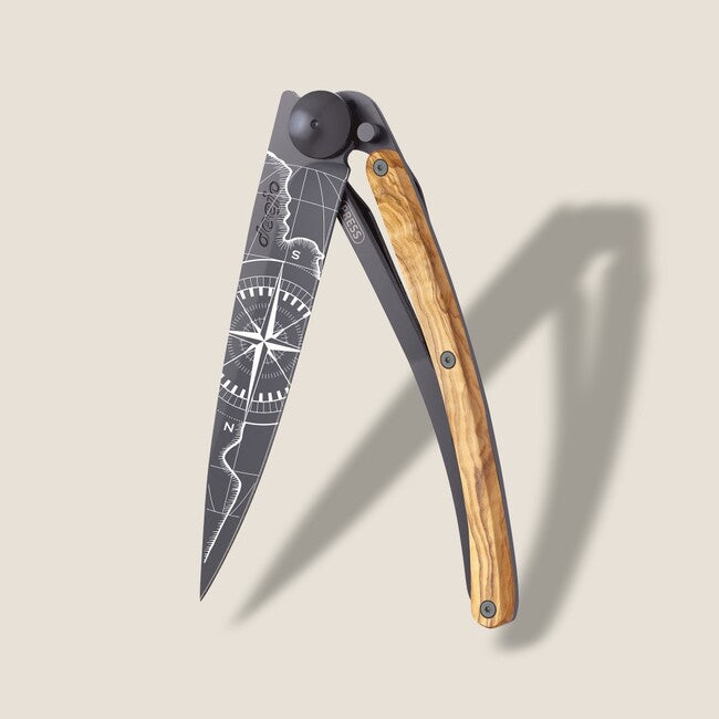 Deejo Giant Klappmesser schwarz Incognita