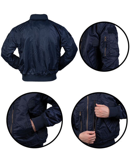 Mil-Tec us Tactical Fliegerjacke dk.blau