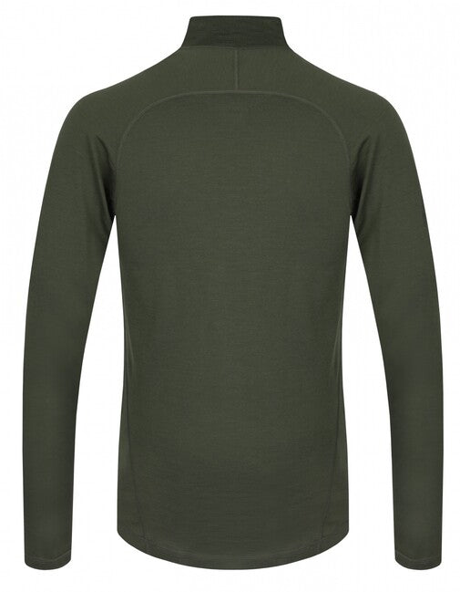 HUSKY Merow Zip herren thermoshirt mit reißverschluss, grün