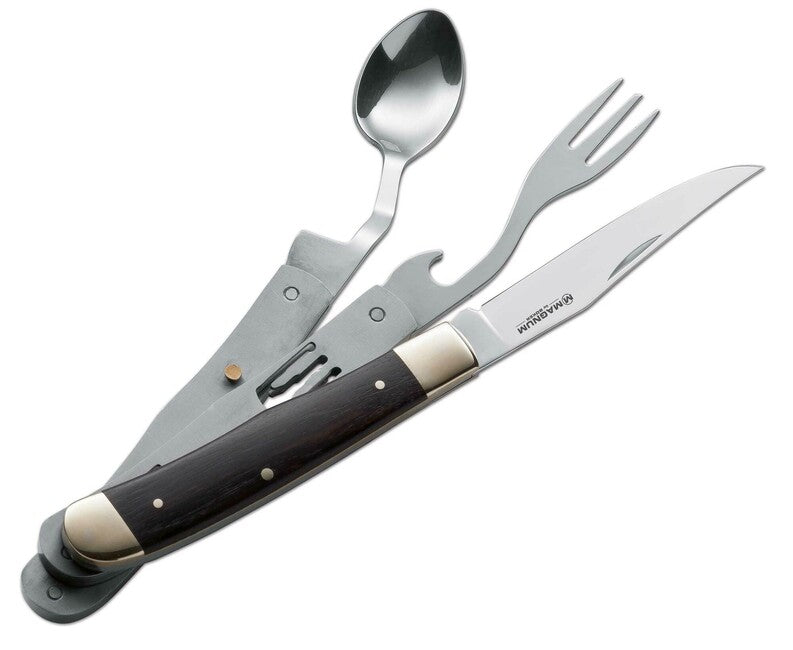 BÖKER Magnum Bon Appetite klappbares Camping-besteck, pakka-holz