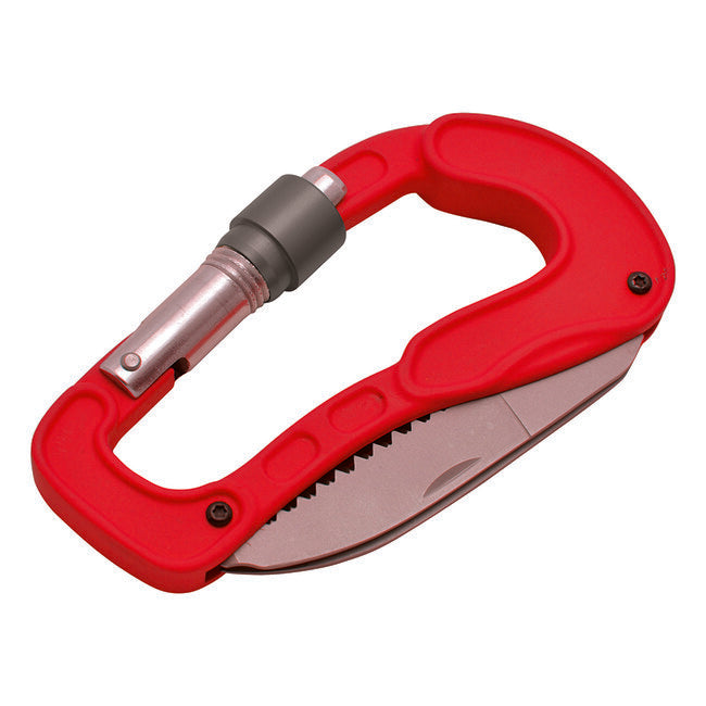 Baladeo ECO211 Klippenkarabiner + 2 Klingen, rot