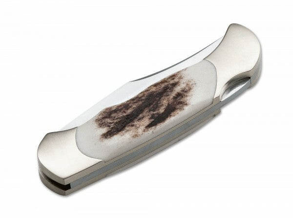 BÖKER Manufaktur Solingen Pfadfinder-Hirschtaschenmesser 5,7 cm, geweih