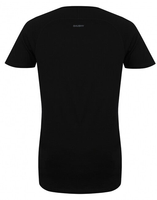 HUSKY Mersa herren thermo T-shirt mit kurzen Ärmeln, schwarz