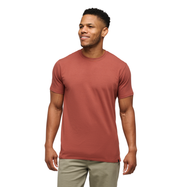 Black Diamond Bd Stripe herren Kurzarm-T-shirt, mahagoni-burnt sienna