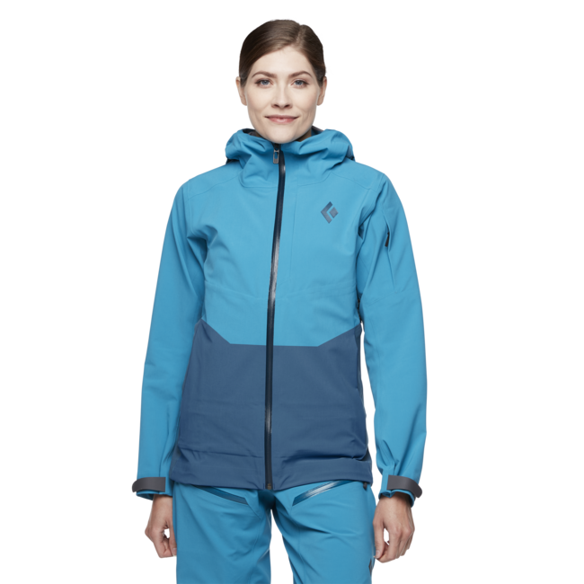 Black Diamond Recon Stretch Ski Shell damen-Skijacke, azur-azurit