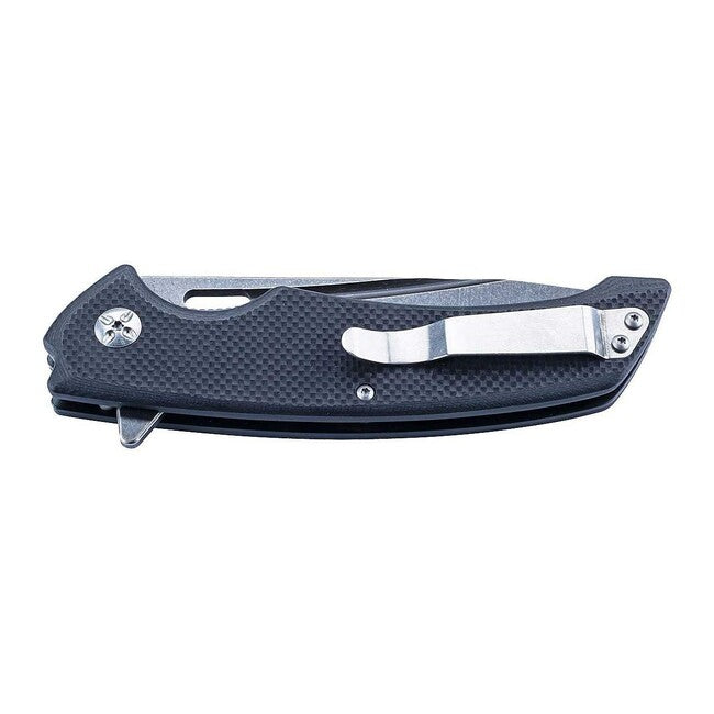 Herbertz TOP-Collection Einhandmesser 10cm, g10, schwarz, stonewash