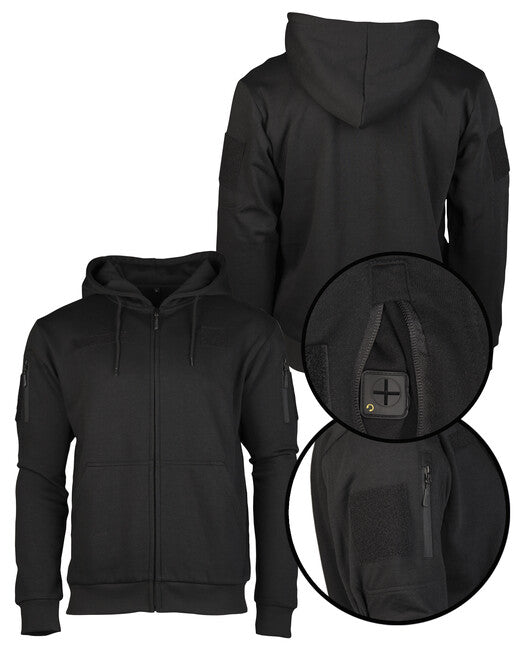 Mil-Tec tactical kapuzenjacke schwarz