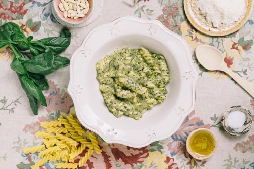 Jomipsa Forestia Nudeln mit Basilikum-Pesto-SH