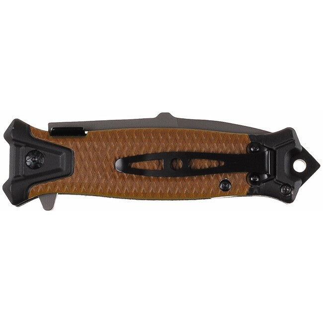 Fox Snake einhandmesser, koyotefarbig, metallgriff