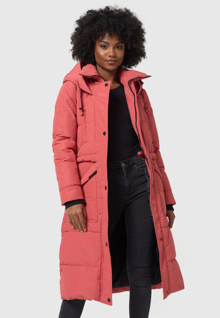 Marikoo Ayumii damen winterjacke mit kapuze, rouge