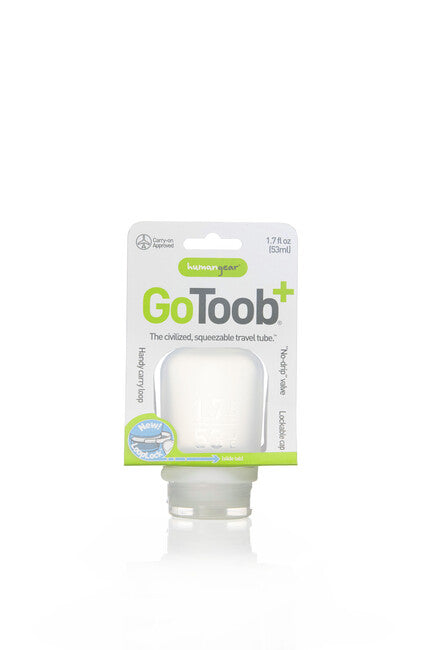 Humangear GoToob+ Silikon Reiseflasche / Behälter 53 ml klar