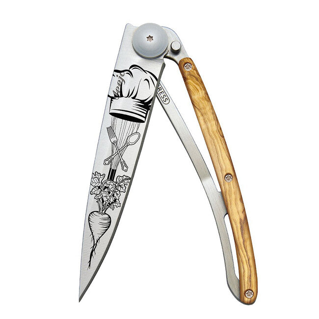 Deejo Tattoo wood schließmesser Chef
