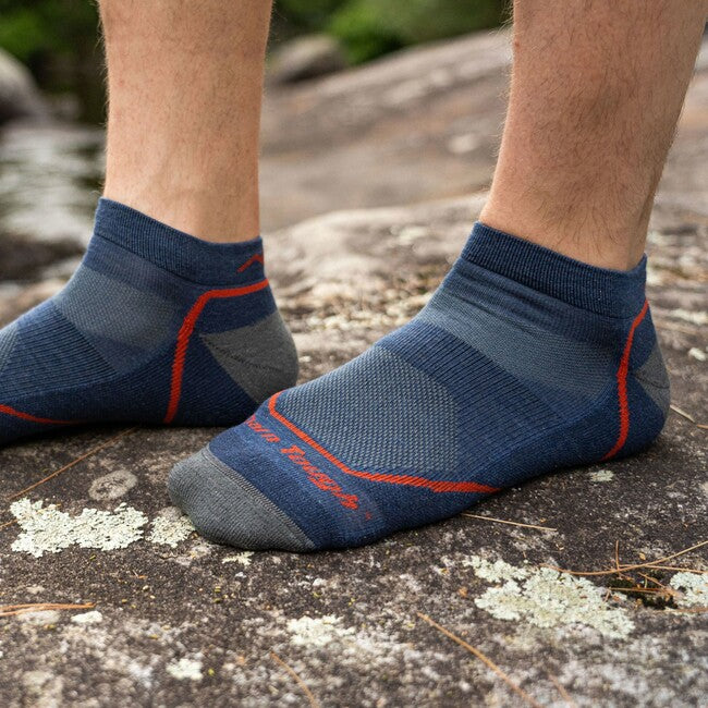 Darn Tough Light Hiker No Show Leichtgewicht mit Kissen, Denim