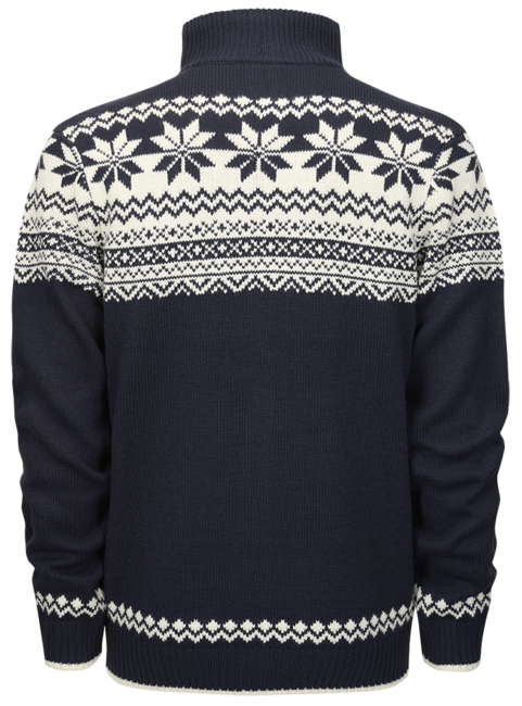 Brandit Norweger pullover mit reißverschluss, navy blau