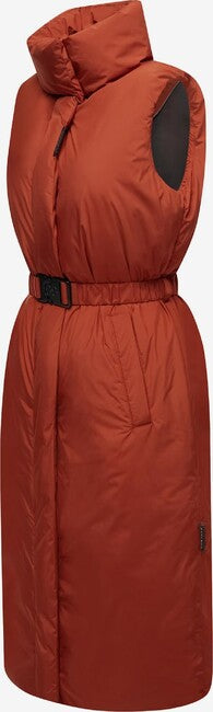Navahoo Abendlied damen lange weste, terracotta