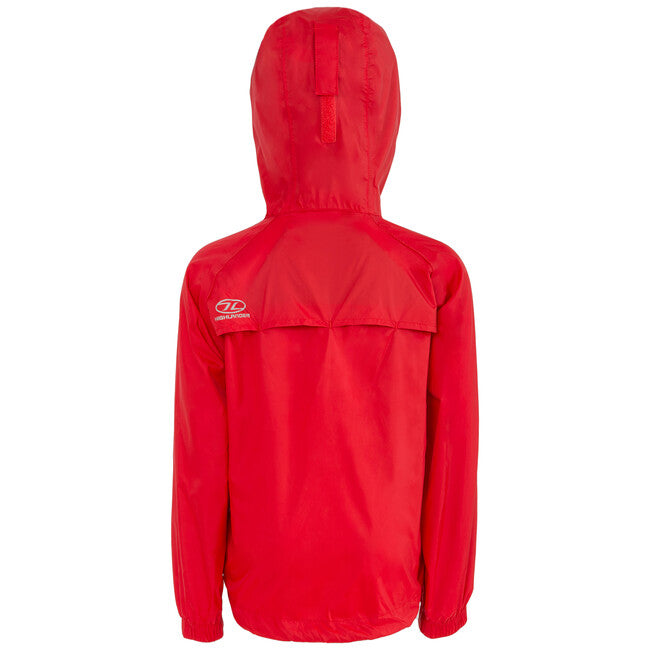 Highlander Stow and Go Kids Regenmantel für kinder, rot