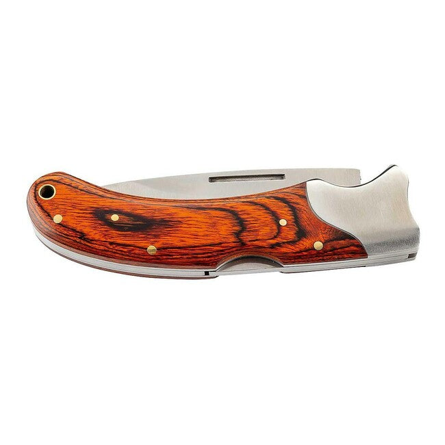 Herbertz taschenmesser 8cm Pakkaholz mit Edelstahlbeschlägen