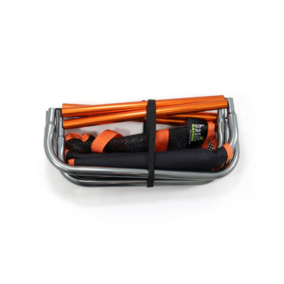 BasicNature Compact 2.0 klappstuhl, schwarz / orange