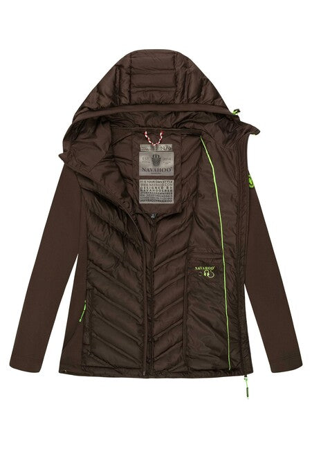 Navahoo NIMM MICH MIT damen-Outdoorjacke, dunkle Schokolade