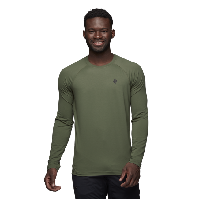 Black Diamond Alpenglow Crew herren langarm-T-shirt, tundra
