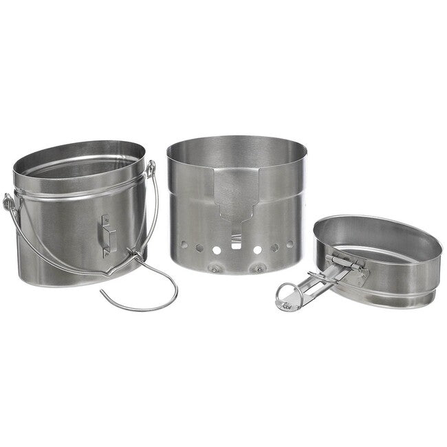 MFH 3-teiliges SE Mess Kit, M40, edelstahl