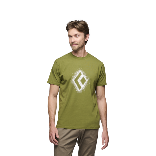 Black Diamond Chalked Up 2.0 herren Kurzarm-T-shirt, Camp green