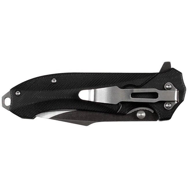 Fox Outdoor Jack einhändig Messer, schwarz, Griff G10
