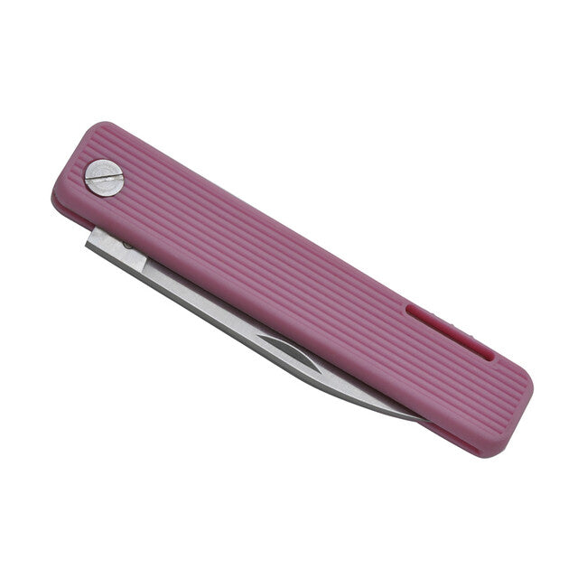Baladeo Papagayo taschenmesser klinge 7,5 cm stahl 420, griff tpe rosa