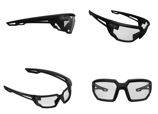 Mechanix Wear Type X Tactical Goggles schwarzer Rahmen, klare Scheibe