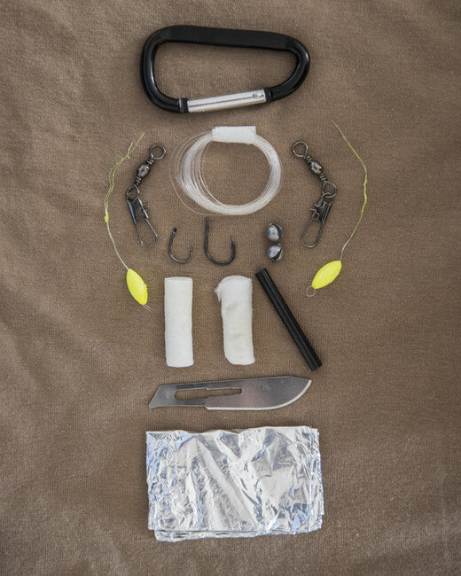 Mil-Tec Paracord Survival-Kit, klein, olivgrün