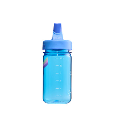 Nalgene Grip-n-Gulp Sustain 0,35 l mit deckel blau, musikalisches nilpferd