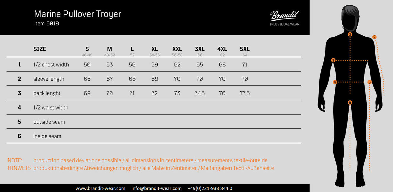 Brandit Marine pullover troyer, oliv