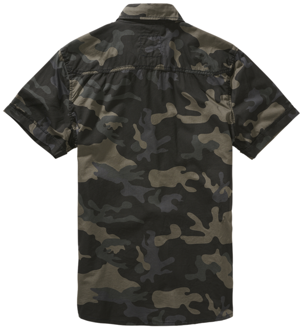 Brandit Roadstar Hemd mit kurzen Ärmeln, darkcamo