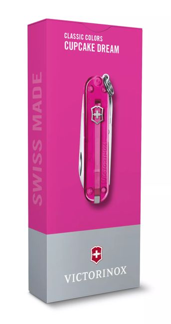 Victorinox Vreckový nôž Classic SD Transparent, ružová