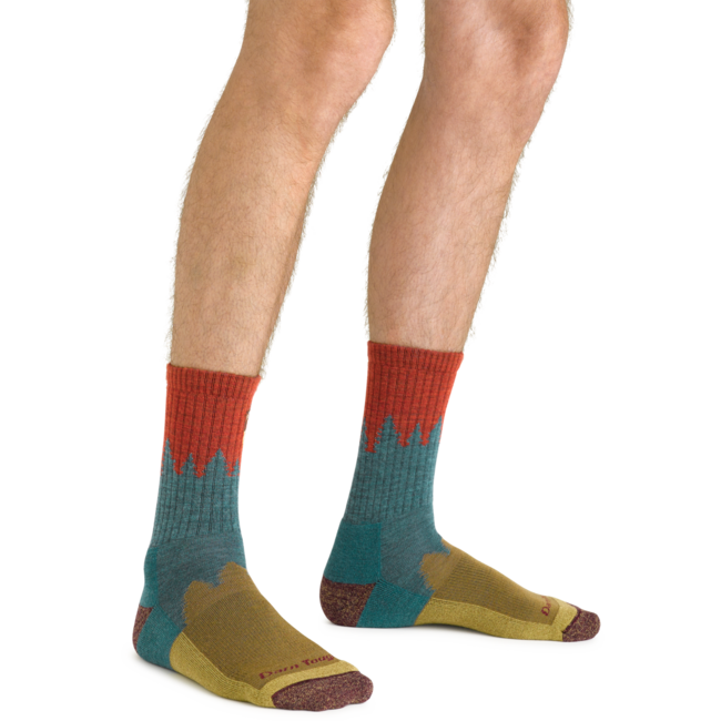 Darn Tough Number 2 micro crew socks medium light mit kissen, grün