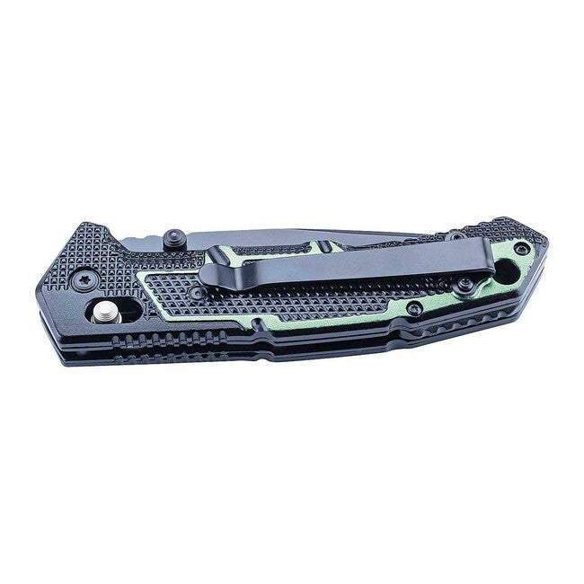 Herbertz Axis Lock Einhandtaschenmesser 9,4cm Aluminium, schwarz-grün